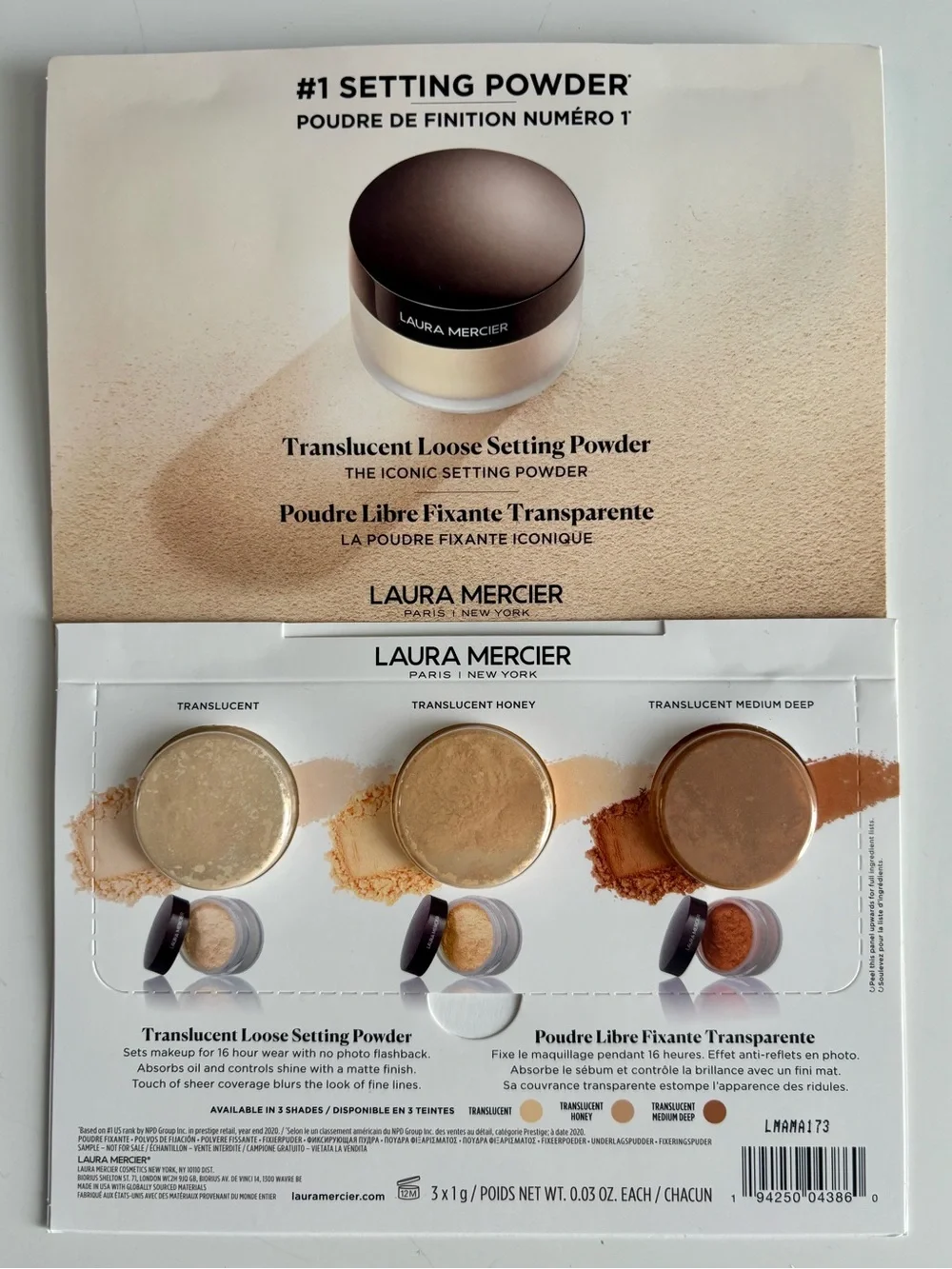 New Laura Mercier Loose Setting Powder sample set of 2